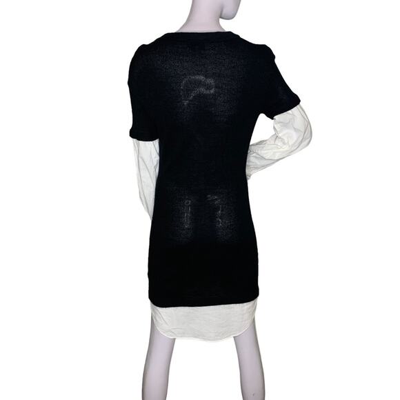 Devlin Black Twofer Layered Sweater Dress Long Sleeve Size XS - Picture 6 of 8